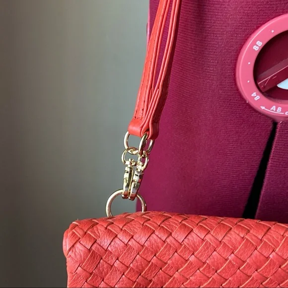 Elliott Lucca coral salmon orange colour woman Boho hand bag. Used. - Picture 2 of 14